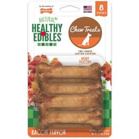 Nylabone Healthy Edibles Wholesome Dog Chews - Bacon Flavor - LeeMarPet NEB101VP8P
