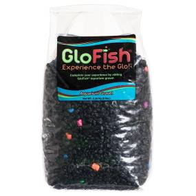 GloFish Aquarium Gravel - Black & Flourescent Mix - LeeMarPet 29084