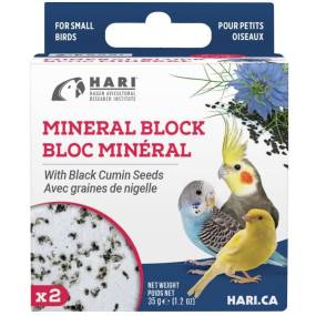 HARI Black Cumin Seed Mineral Block for Small Birds - LeeMarPet 82195