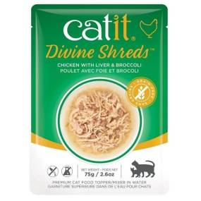 Catit Divine Shreds Chicken with Liver and Broccoli - LeeMarPet 44682