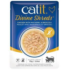 Catit Divine Shreds Chicken with Mackerel and Broccoli - LeeMarPet 44684