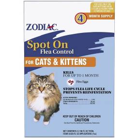 Zodiac Spot on Flea Controller for Cats & Kittens - LeeMarPet 100505296