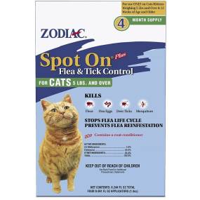 Zodiac Spot on Plus Flea & Tick Control for Cats & Kittens - LeeMarPet 100505298