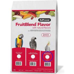 ZuPreem FriutBlend with Natural Fruit Flavors Pellet Bird Food for Medium Birds (Cockatiel and Lovebird) - LeeMarPet 38419