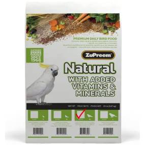 ZuPreem Natural Blend Bird Food - Parrot & Conure - LeeMarPet 39350