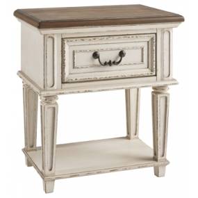 Signature Design Realyn One Drawer Night Stand - Ashley Furniture B743-91