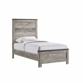 Adam Twin Panel Bed in Gray - Picket House Furnishings MC300TB
