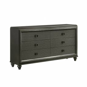 Faris 6-Drawer Dresser in Black - Picket House Furnishings MN600DR