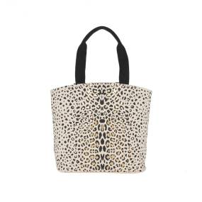 Mina Victory Handbags & Crossbody Leopard Blk Gold Blk/Gld Bags 22" x 15" x 6" - Nourison 798019087418