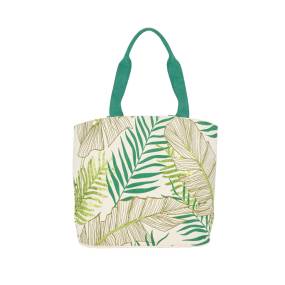 Mina Victory Handbags & Crossbody Palm Leaf Green Bags 22" x 15" x 6" - Nourison 798019087814