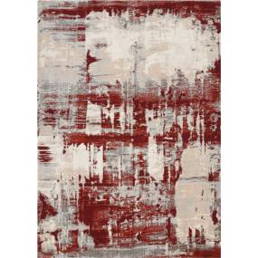 Maxell 5' x 7' Grey Abstract Area Rug - Nourison MAE14