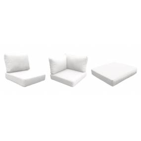 High Back Cushion Set for VENICE-07a in Sail White - TK Classics CUSHIONS-VENICE-07a-WHITE