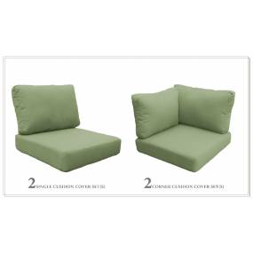 High Back Cushion Set for VENICE-06d in Cilantro - TK Classics CUSHIONS-VENICE-06d-CILANTRO