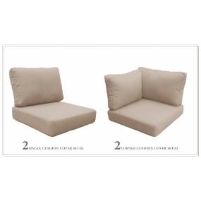 High Back Cushion Set for VENICE-06e in Wheat - TK Classics CUSHIONS-VENICE-06e-WHEAT