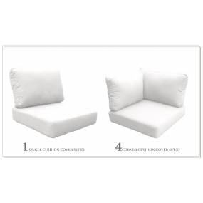 High Back Cushion Set for VENICE-06f in Sail White - TK Classics CUSHIONS-VENICE-06f-WHITE