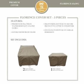 FLORENCE-03a Protective Cover Set in Beige - TK Classics FLORENCE-03aWC