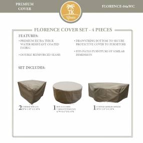 FLORENCE-04a Protective Cover Set in Beige - TK Classics FLORENCE-04aWC