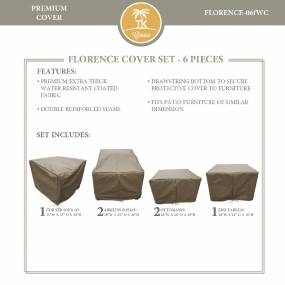 FLORENCE-06f Protective Cover Set in Beige - TK Classics FLORENCE-06fWC