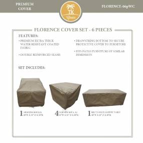 FLORENCE-06p Protective Cover Set in Beige - TK Classics FLORENCE-06pWC