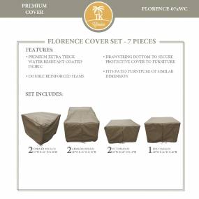 FLORENCE-07a Protective Cover Set in Beige - TK Classics FLORENCE-07aWC
