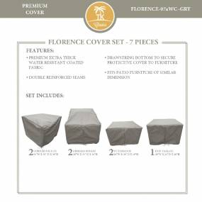 FLORENCE-07a Protective Cover Set, in Grey - TK Classics FLORENCE-07aWC-GRY