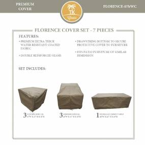 FLORENCE-07b Protective Cover Set in Beige - TK Classics FLORENCE-07bWC