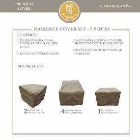 FLORENCE-07c Protective Cover Set in Beige - TK Classics FLORENCE-07cWC