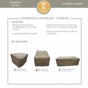 FLORENCE-08a Protective Cover Set in Beige - TK Classics FLORENCE-08aWC
