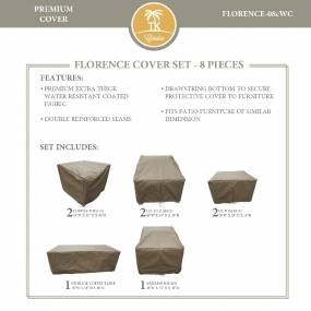 FLORENCE-08c Protective Cover Set in Beige - TK Classics FLORENCE-08cWC