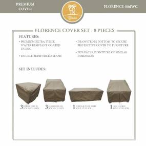 FLORENCE-08d Protective Cover Set in Beige - TK Classics FLORENCE-08dWC