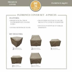 FLORENCE-08g Protective Cover Set in Beige - TK Classics FLORENCE-08gWC
