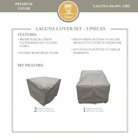 LAGUNA-03c Protective Cover Set, in Grey - TK Classics LAGUNA-03cWC-GRY