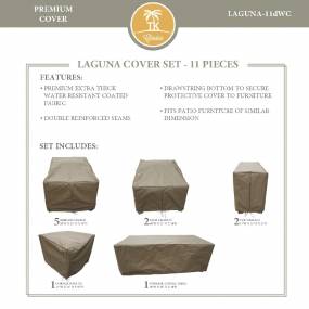 LAGUNA-11d Protective Cover Set in Beige - TK Classics LAGUNA-11dWC