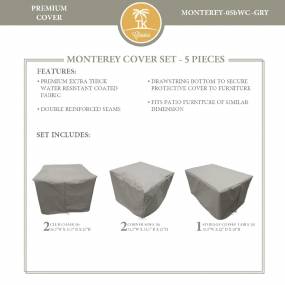 MONTEREY-05b Protective Cover Set, in Grey - TK Classics MONTEREY-05bWC-GRY