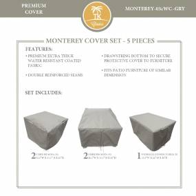 MONTEREY-05c Protective Cover Set, in Grey - TK Classics MONTEREY-05cWC-GRY