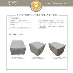 MONTEREY-07a Protective Cover Set, in Grey - TK Classics MONTEREY-07aWC-GRY