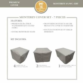 MONTEREY-07c Protective Cover Set, in Grey - TK Classics MONTEREY-07cWC-GRY