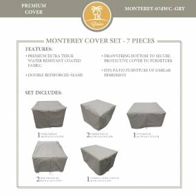 MONTEREY-07d Protective Cover Set, in Grey - TK Classics MONTEREY-07dWC-GRY