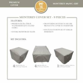 MONTEREY-09a Protective Cover Set, in Grey - TK Classics MONTEREY-09aWC-GRY