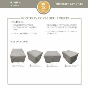 MONTEREY-09b Protective Cover Set, in Grey - TK Classics MONTEREY-09bWC-GRY
