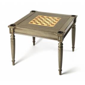 Vincent Silver Satin Multi Game Table - Butler Specialty 837148