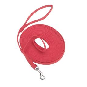 Train Right Cotton Web Training Leash 30ft - 00530-RED30