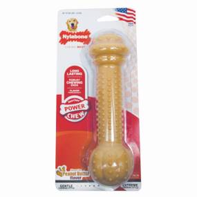 Power Chew Barbell Peanut Butter Dog Toy - NBC905P