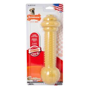 Power Chew Barbell Peanut Butter Dog Toy - NBC907P