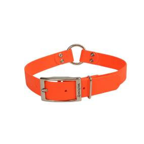 Waterproof Hound Dog Collar with Center Ring - R4905-G-ORG20