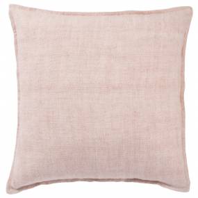 Jaipur Living Blanche Solid Light Pink Poly Throw Pillow 22 inch - PLW103297