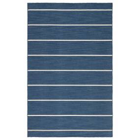 Jaipur Living Cape Cod Handmade Stripe Blue/ Cream Area Rug (5'X8') - RUG122703