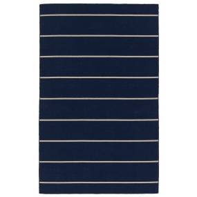Jaipur Living Cape Cod Handmade Stripe Blue/ White Area Rug (12'X15') - RUG139676
