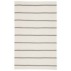 Jaipur Living Corbina Handmade Stripes Ivory/ Black Area Rug (4'X6') - RUG143130