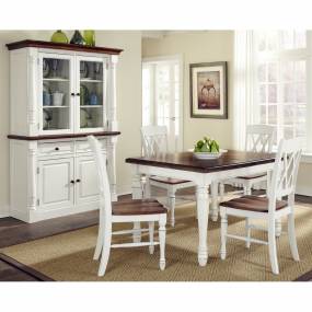 Monarch Rectangular Dining Table and Four Double X-back Chairs - Homestyles Furniture 5020-308
